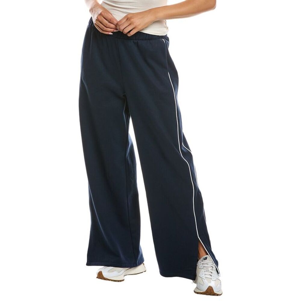 Beyond Yoga Womens  30In Luxefleece Piper Wide Leg Pant, Navy